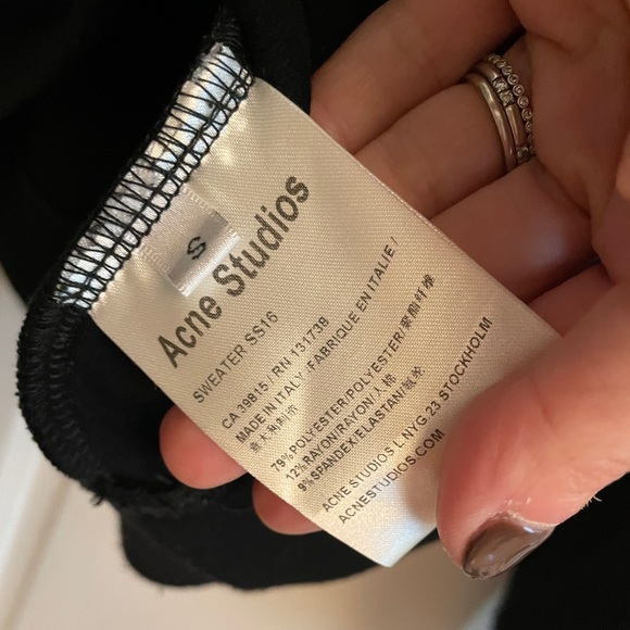 Acne Studios sweatshirt in black & gold size small - Picture 4 of 6